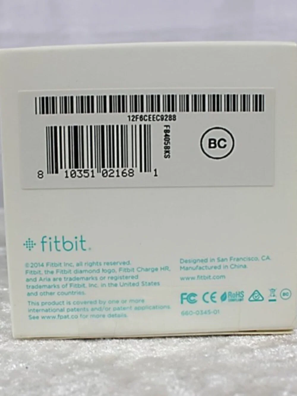 Fitbit Charge HR Heart Rate Activity Wristband Small Black Fitness Tracker NIB